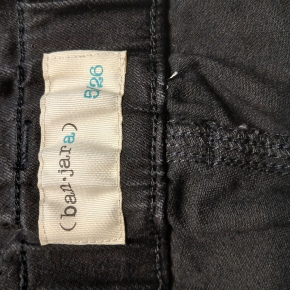 Banjara High Waist Black Denim Shorts Size 5/26 - Picture 7 of 8